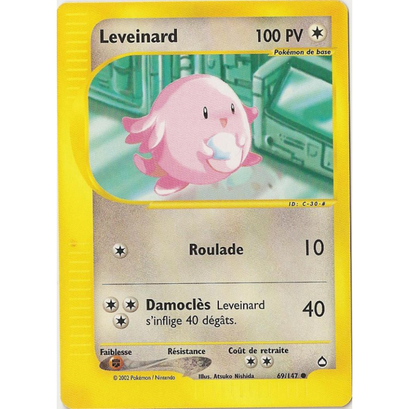 Carte Pokémon Leveinard 69/147 Commune Aquapolis