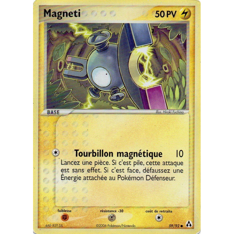 Carte Pokémon Magneti 59/92 Commune Créateurs de légendes