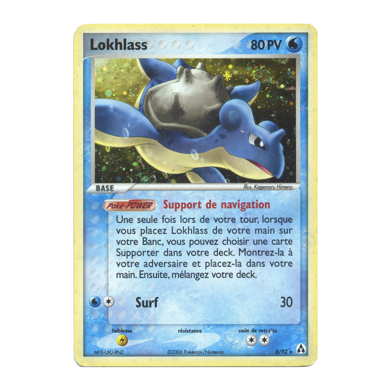 Carte Pokémon Lokhlass 8/92 Holographique Créateurs de légendes