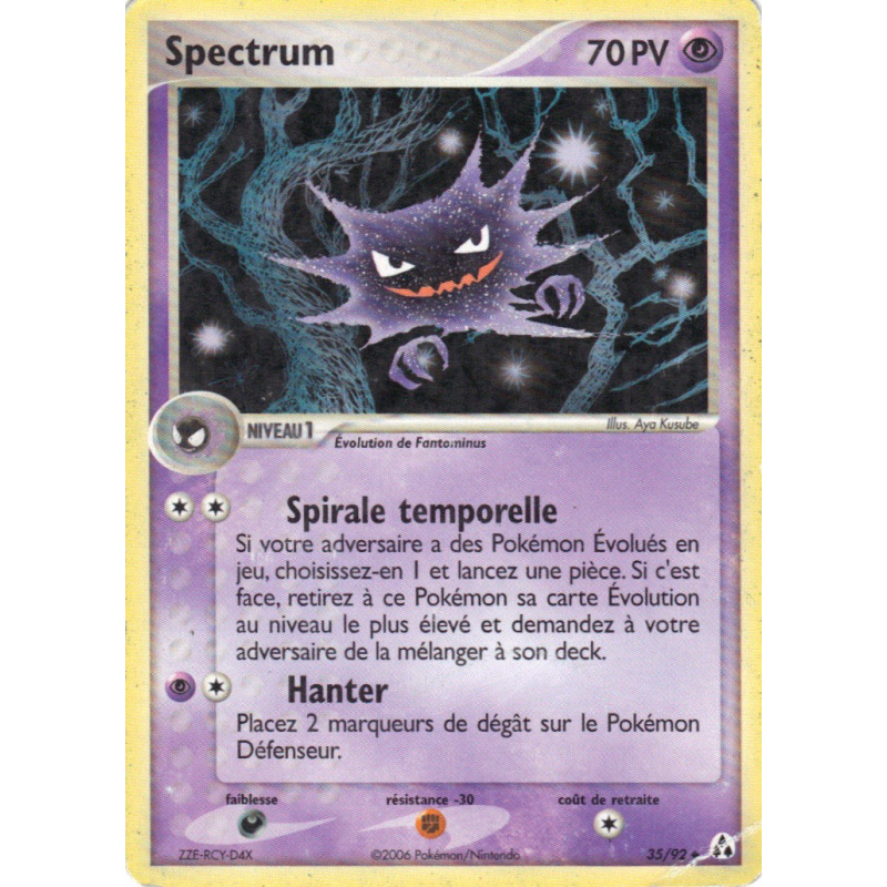Carte Pokémon Spectrum 35/92 Peu commune Créateurs de légendes