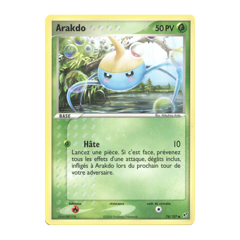 Carte Pokémon Arakdo 78/107 Commune Deoxys