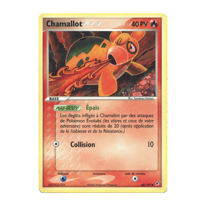Carte Pokémon Chamallot 68/107 Commune Deoxys