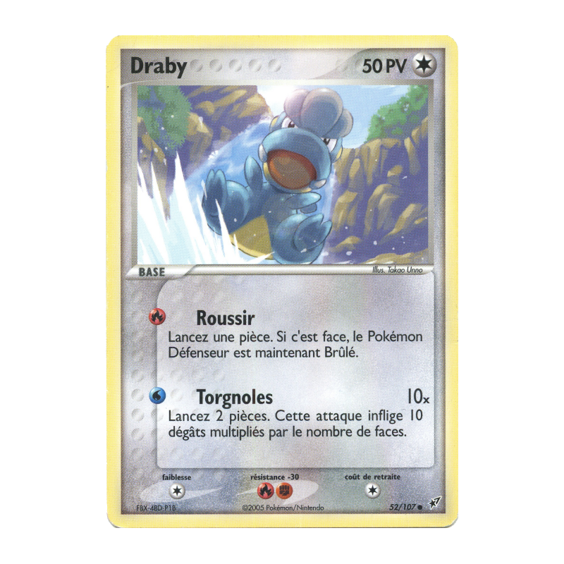 Carte Pokémon Draby 52/107 Commune Deoxys