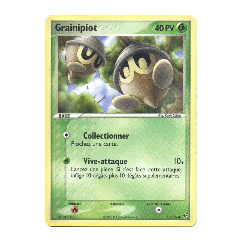 Carte Pokémon Grainipiot 71/107 Commune Deoxys