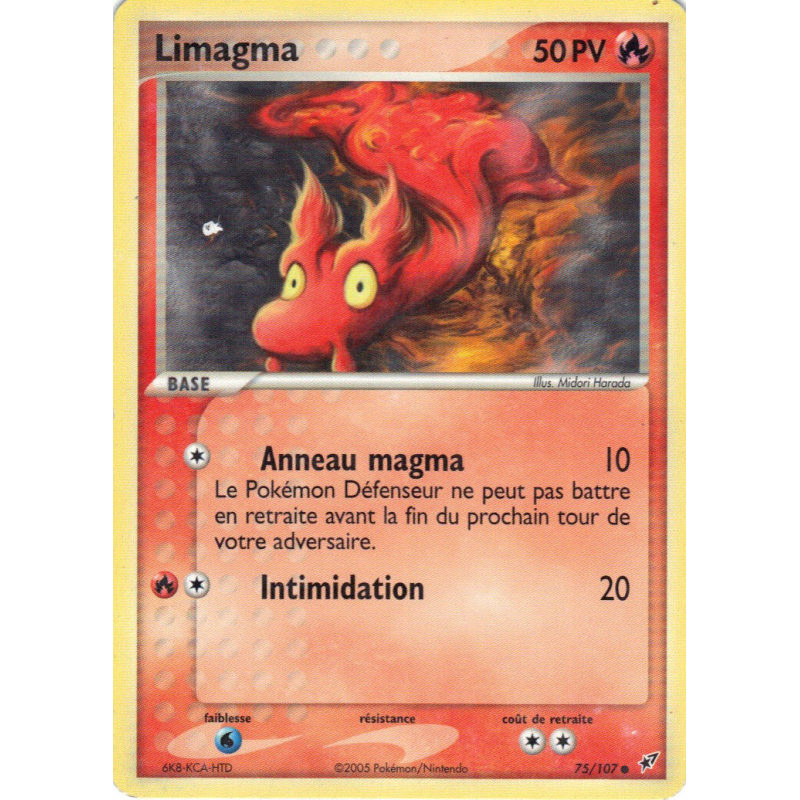 Carte Pokémon Limagma 75/107 Commune Deoxys