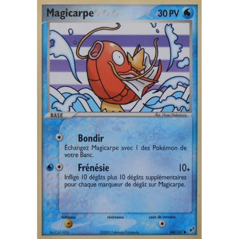 Carte Pokémon Magicarpe 64/107 Commune Deoxys