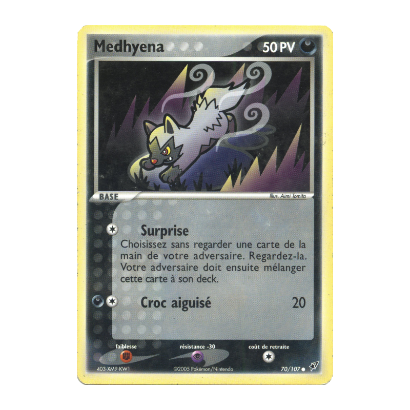 Carte Pokémon Medhyena 70/107 Commune Deoxys