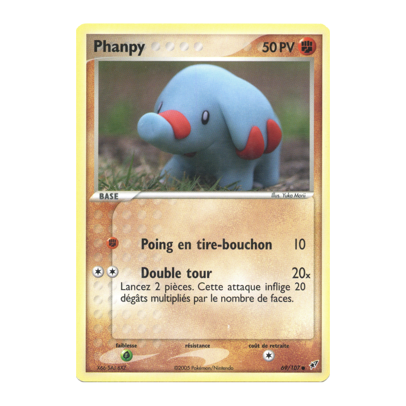 Carte Pokémon Phanpy 69/107 Commune Deoxys