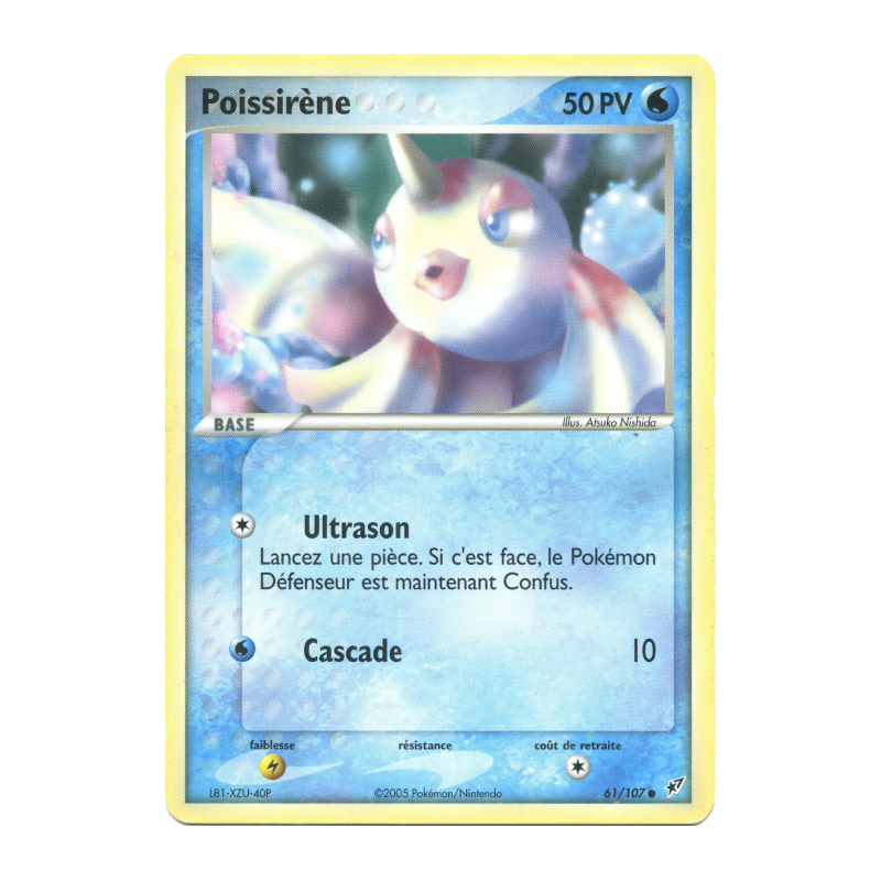 Carte Pokémon Poissirène 61/107 Commune Deoxys