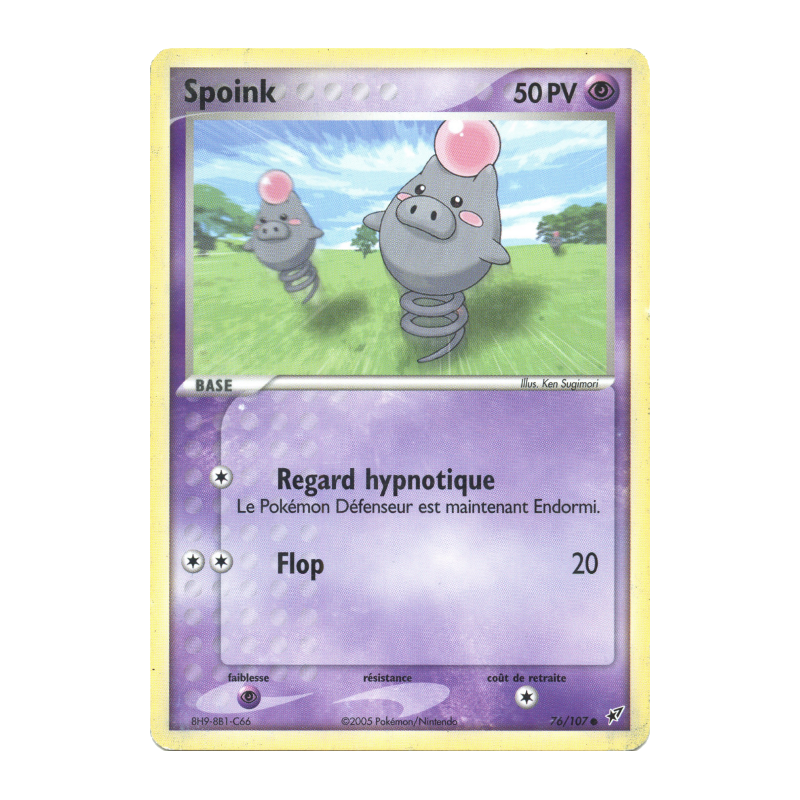 Carte Pokémon Spoink 76/107 Commune Deoxys