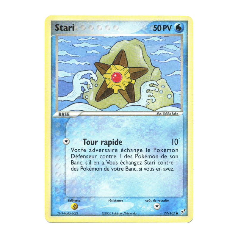 Carte Pokémon Stari 77/107 Commune Deoxys