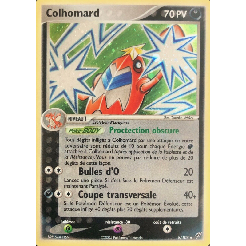 Carte Pokémon Colhomard 6/107 Holographique Deoxys