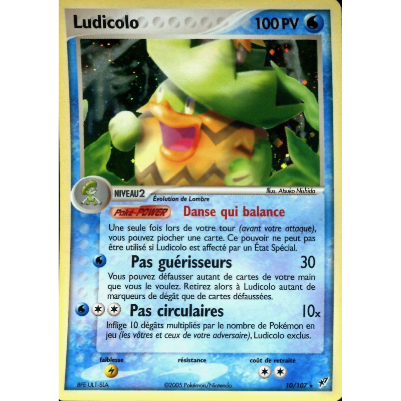 Carte Pokémon Ludicolo 10/107 Holographique Deoxys