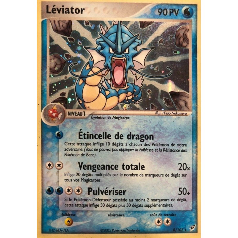 Carte Pokémon Léviator 8/107 Holographique Deoxys