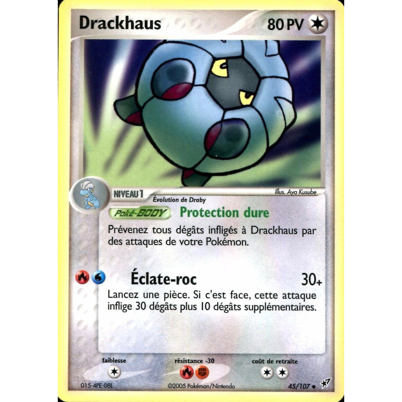 Carte Pokémon Drackhaus 45/107 Peu commune Deoxys