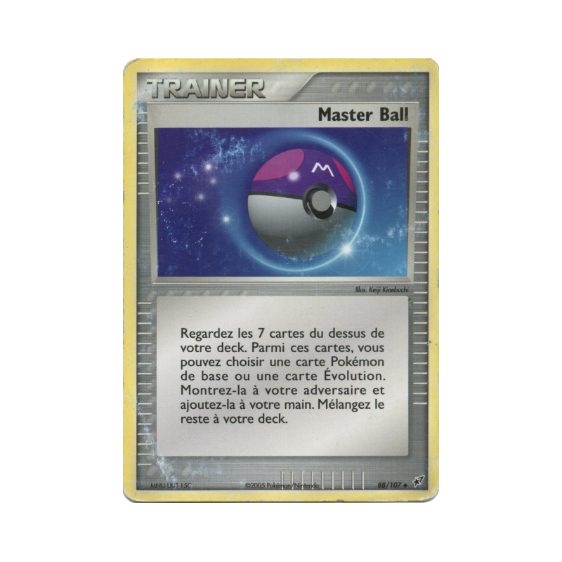 Carte Pokémon Master Ball 88/107 Peu commune Deoxys