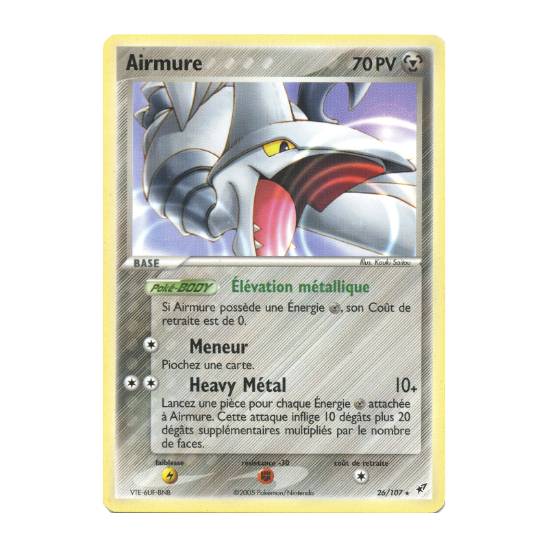 Carte Pokémon Airmure 26/107 Rare Deoxys