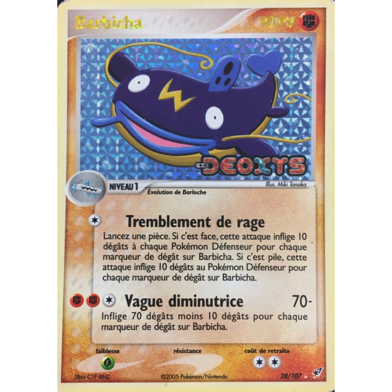Carte Pokémon Barbicha 28/107 Rare Deoxys