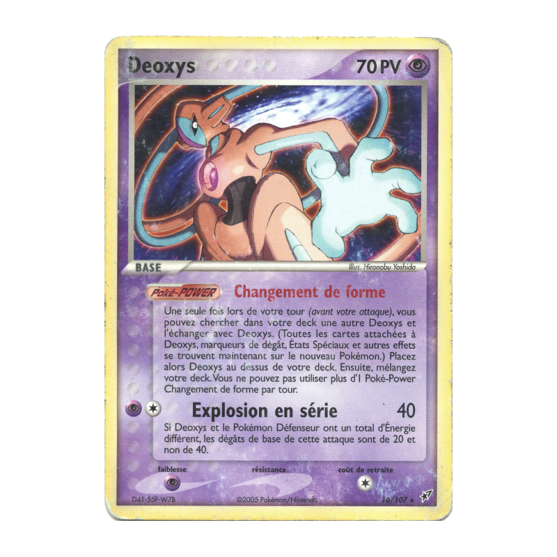 Carte Pokémon Deoxys 16/107 Rare Deoxys