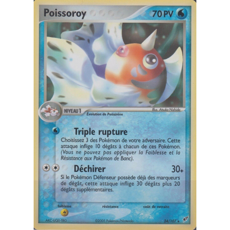 Carte Pokémon Poissoroy 24/107 Rare Deoxys