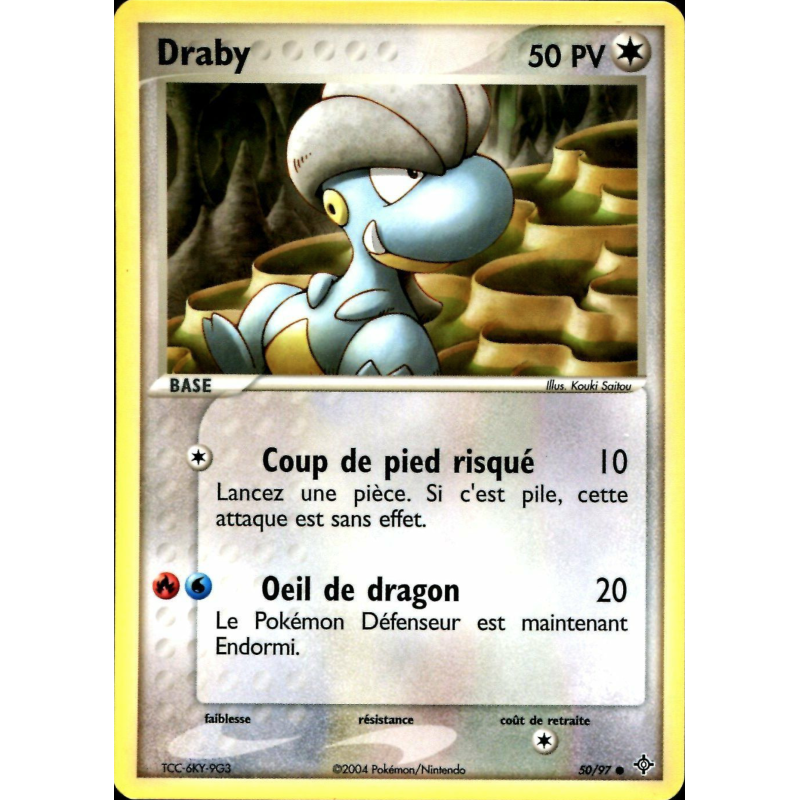 Carte Pokémon Draby 50/97 Commune Dragon