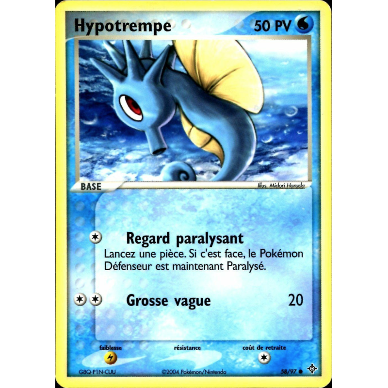 Carte Pokémon Hypotrempe 58/97 Commune Dragon