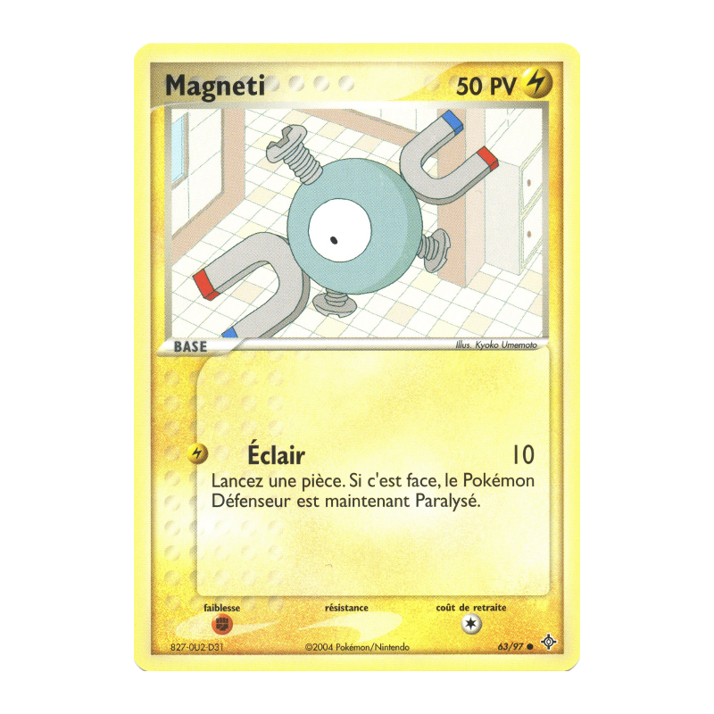 Carte Pokémon Magneti 63/97 Commune Dragon