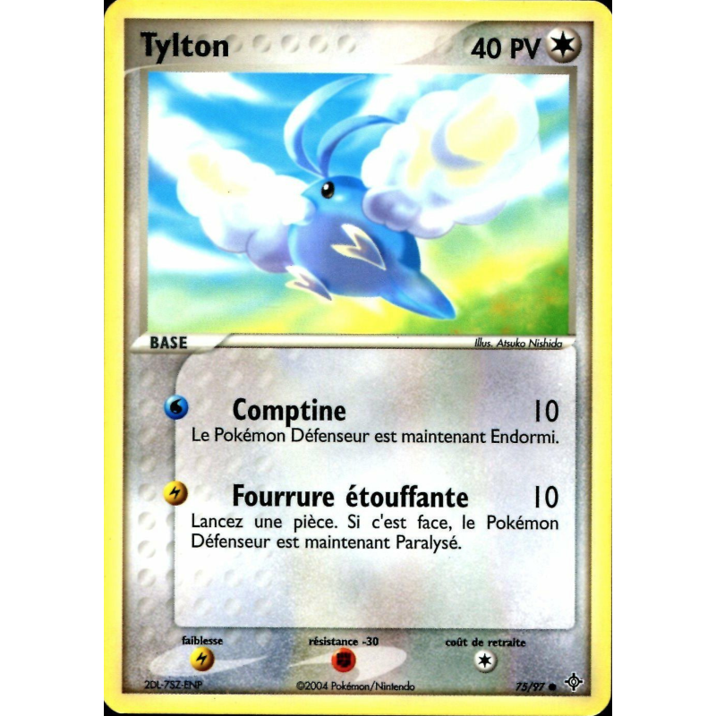 Carte Pokémon Tylton 75/97 Commune Dragon