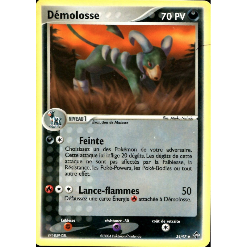 Carte Pokémon Démolosse 34/97 Peu commune Dragon