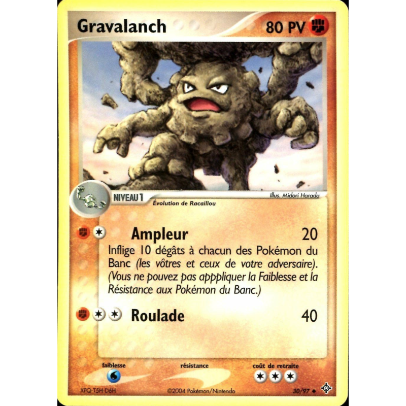 Carte Pokémon Gravalanch 30/97 Peu commune Dragon