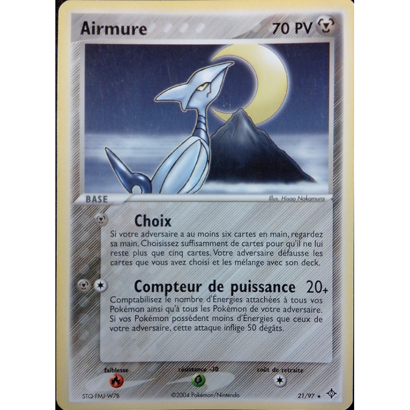Carte Pokémon Airmure 21/97 Rare Dragon