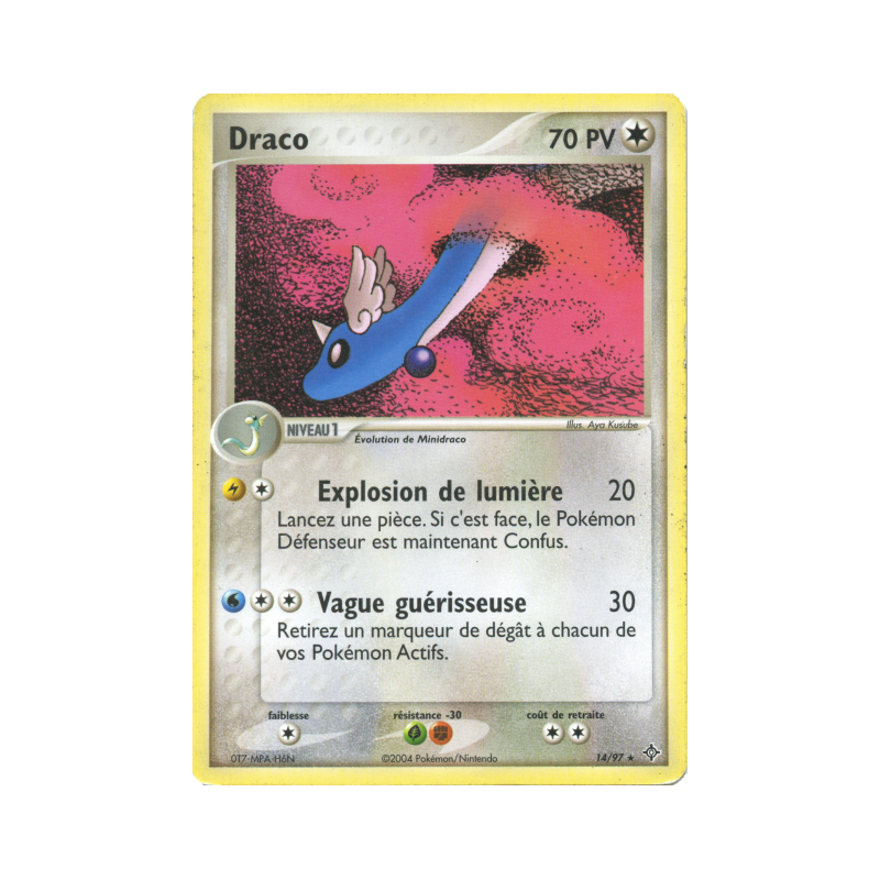 Carte Pokémon Draco 14/97 Rare Dragon