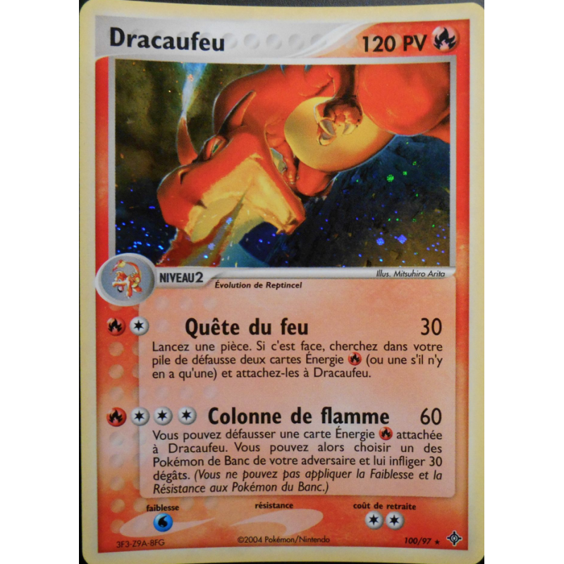 Carte Pokémon Dracaufeu 100/97 Secrète Dragon