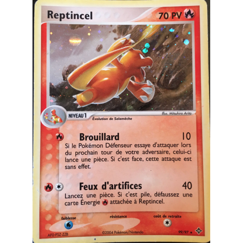 Carte Pokémon Reptincel 99/97 Secrète Dragon