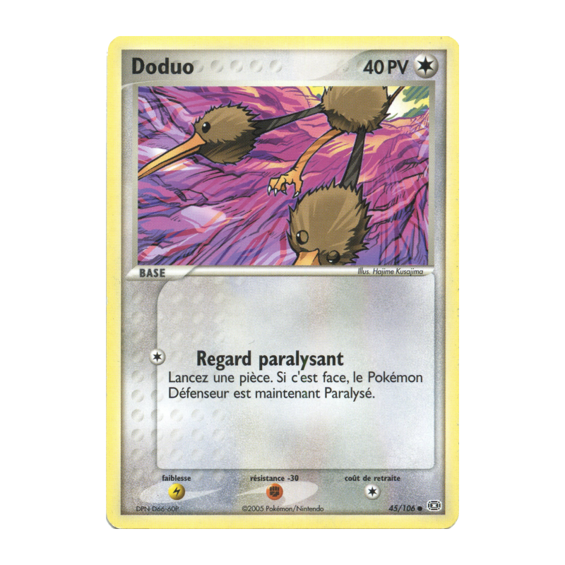 Carte Pokémon Doduo 45/106 Commune Émeraude