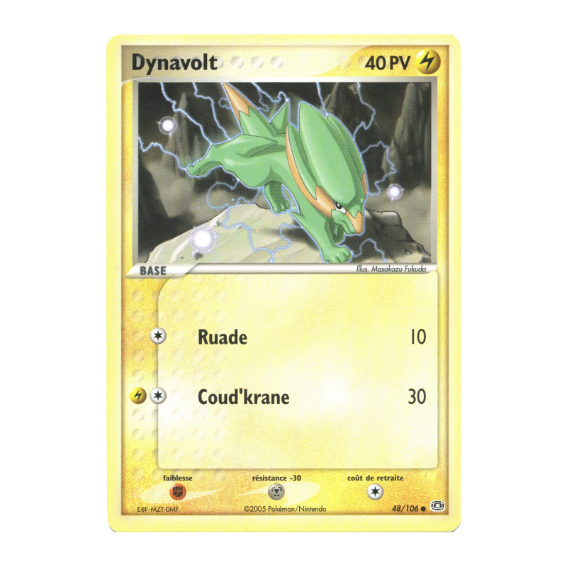 Carte Pokémon Dynavolt 48/106 Commune Émeraude