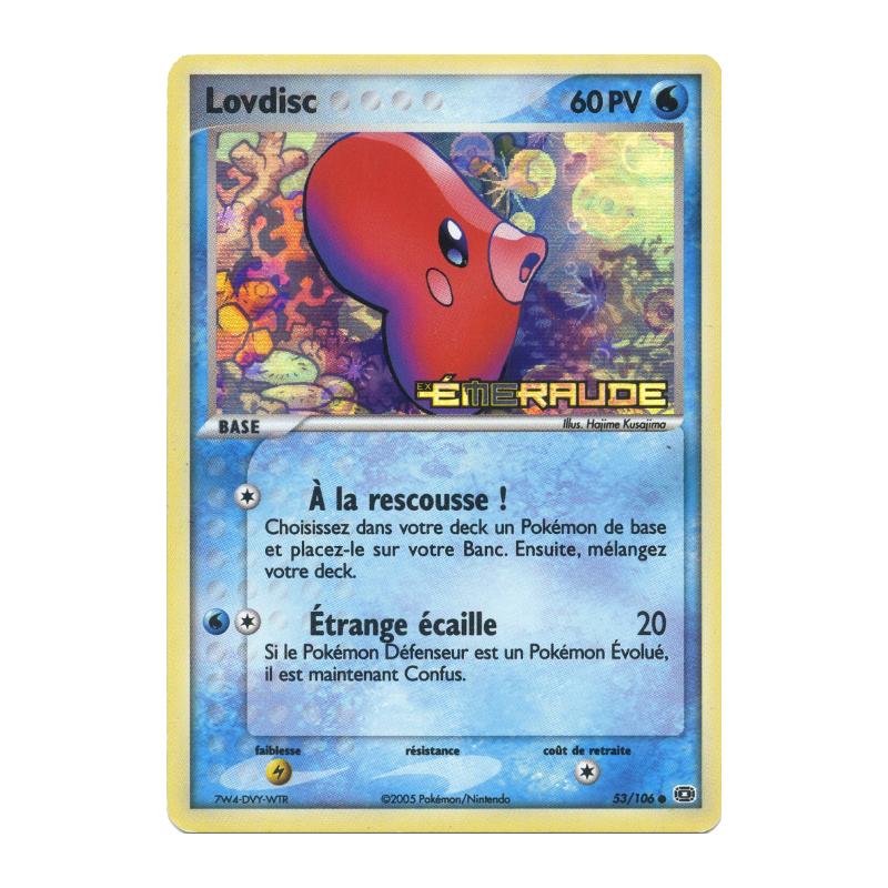 Carte Pokémon Lovdisc 53/106 Commune Émeraude
