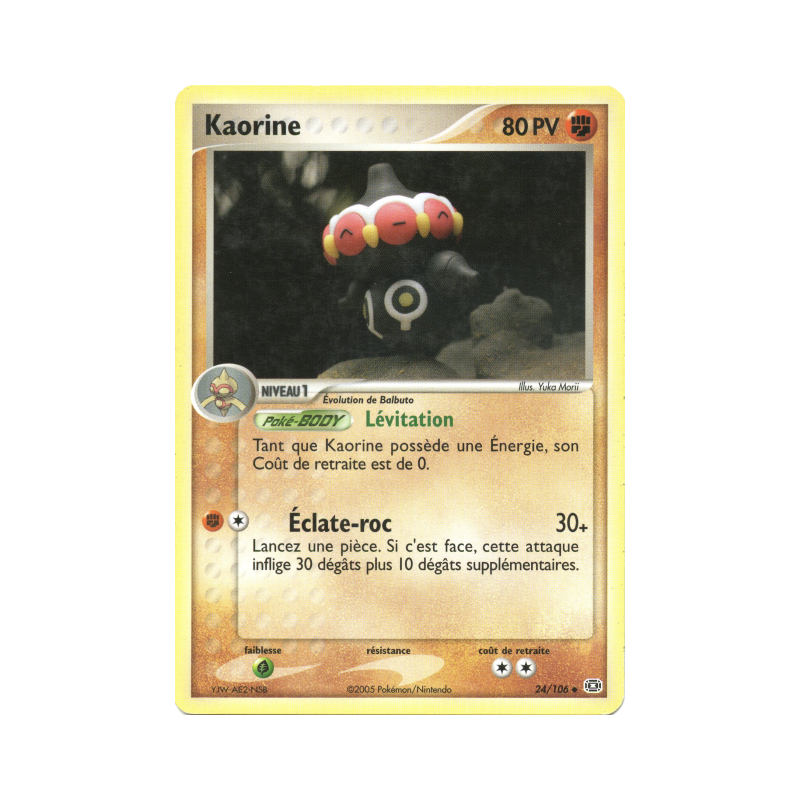 Carte Pokémon Kaorine 24/106 Peu commune Émeraude