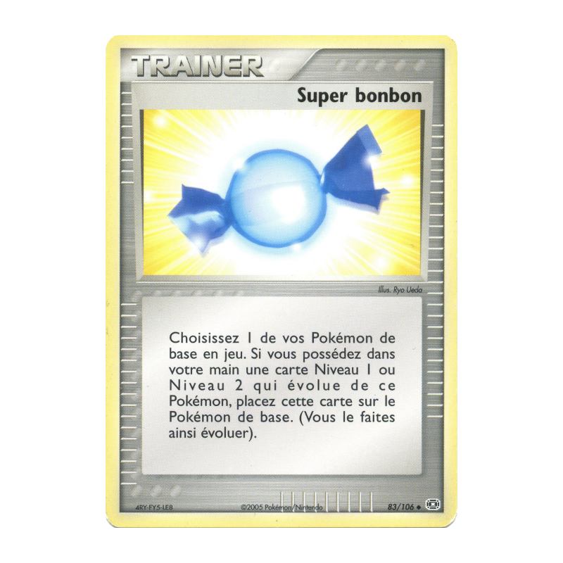 Carte Pokémon Super bonbon 83/106 Peu commune Émeraude