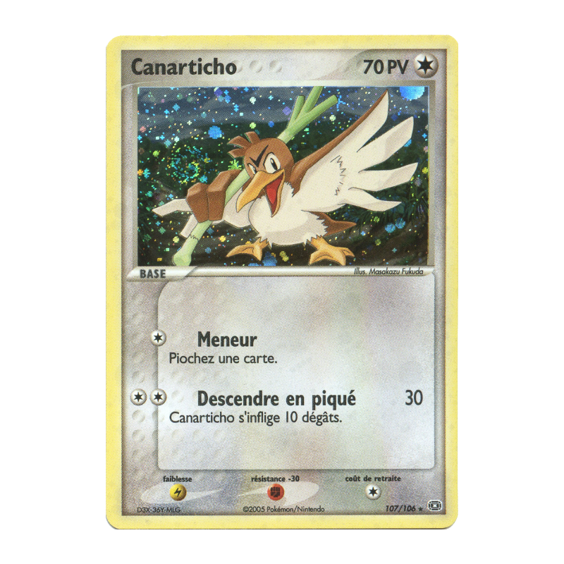Carte Pokémon Canarticho 107/106 Secrète Émeraude