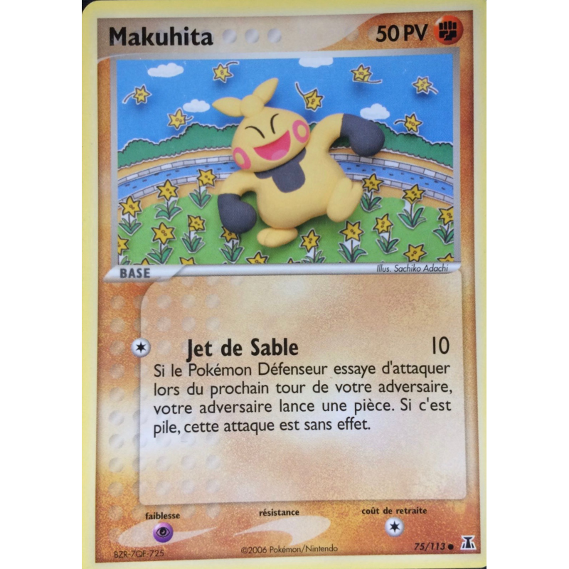 Carte Pokémon Makuhita 75/113 Commune Espèces Delta