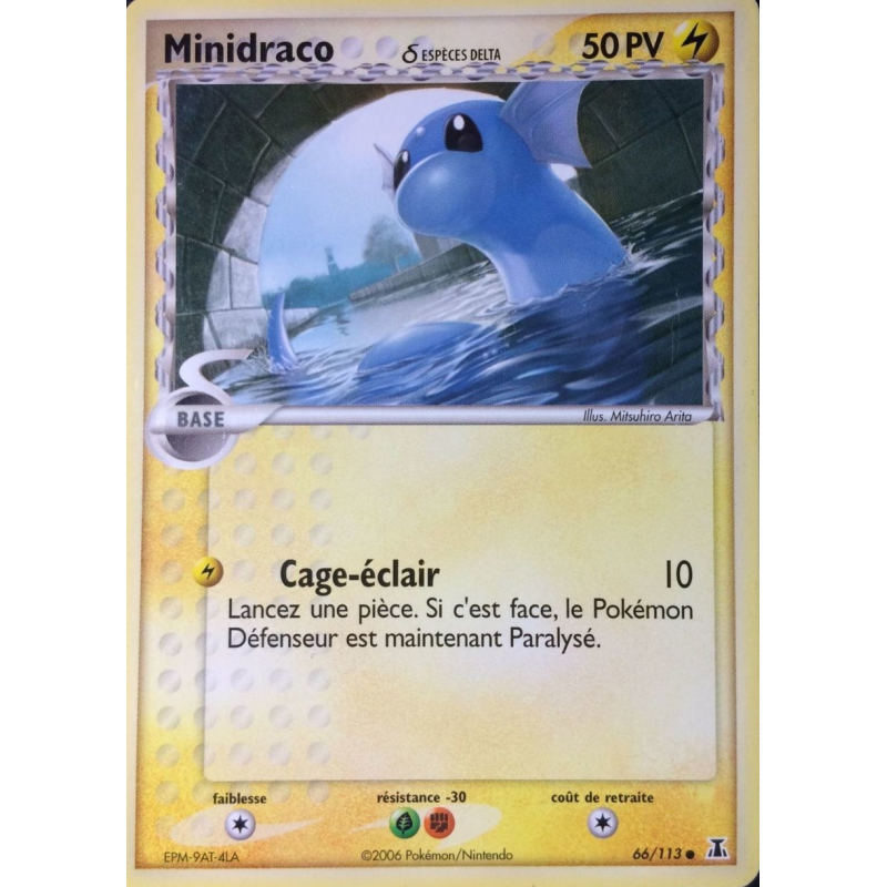 Carte Pokémon Minidraco δ 66/113 Commune Espèces Delta