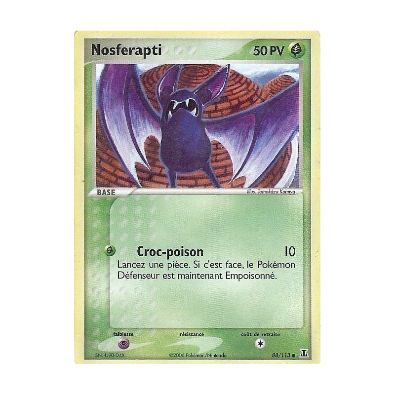Carte Pokémon Nosferapti 88/113 Commune Espèces Delta