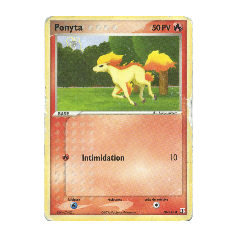 Carte Pokémon Ponyta 78/113 Commune Espèces Delta