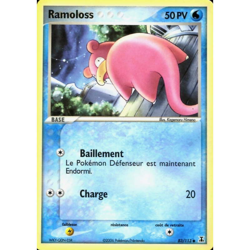 Carte Pokémon Ramoloss 83/113 Commune Espèces Delta