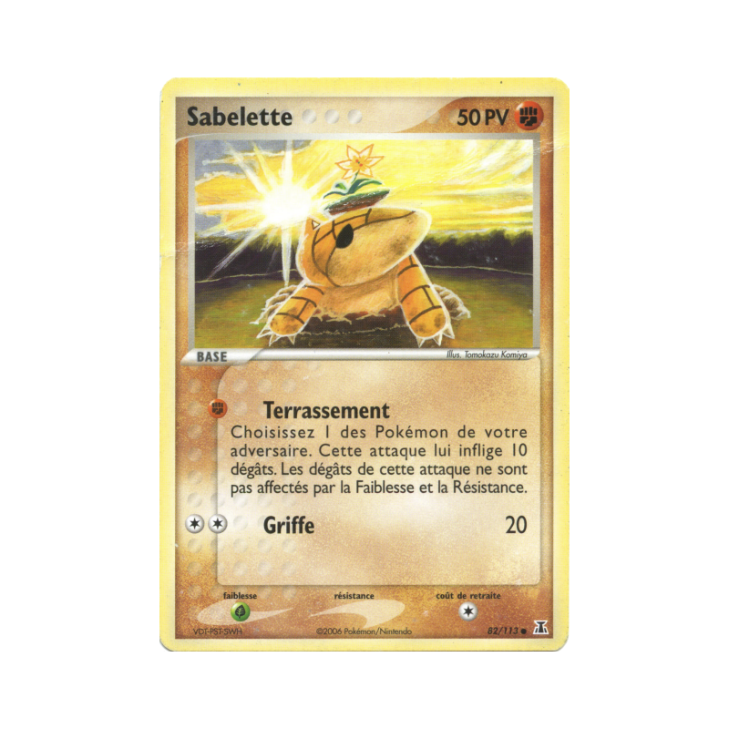 Carte Pokémon Sabelette 82/113 Commune Espèces Delta