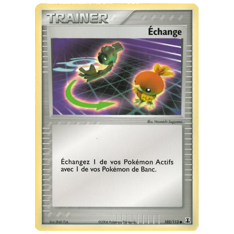 Carte Pokémon Échange 102/113 Commune Espèces Delta
