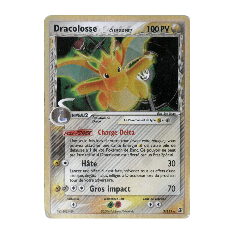 Carte Pokémon Dracolosse δ 3/113 Holographique Espèces Delta