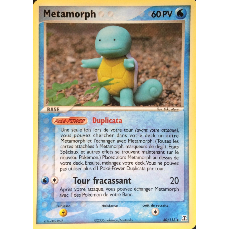 Carte Pokémon Metamorph 40/113 Peu commune Espèces Delta