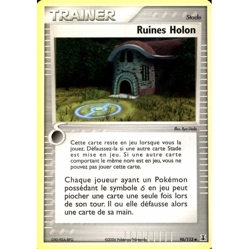 Carte Pokémon Ruines Holon 96/113 Peu commune Espèces Delta
